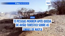 13 mortos no Peru depois de queda de avião turístico sobre as linhas de Nazca