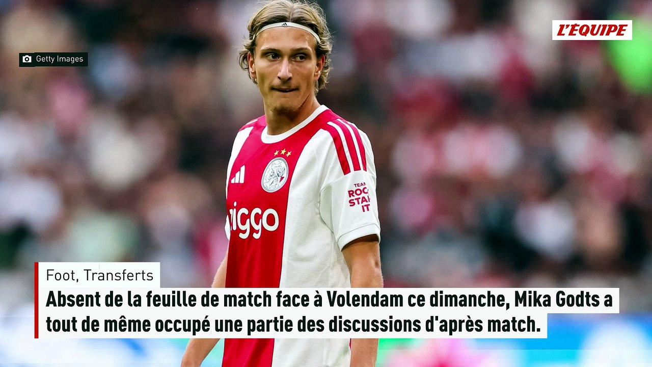 Michel, entraîneur de l'Ajax, sur l'avenir de Mika Godts, courtisé par le PSG : « Pour l'instant, il est toujours un joueur de l'Ajax » - Foot - Transferts