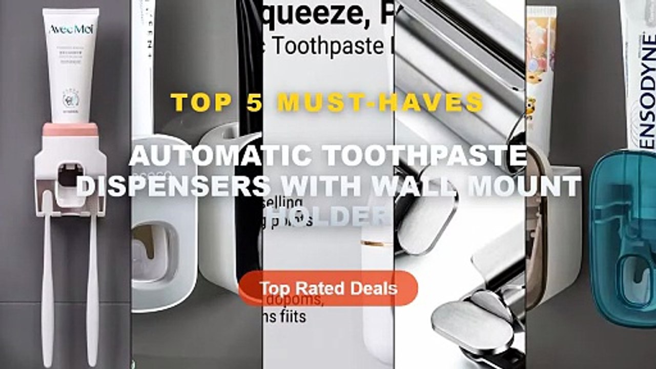 Don't Buy Automatic Toothpaste Dispensers With Wall Mount Holder Before Watching This! - 1 PCS Automatic Toothpaste Disp...