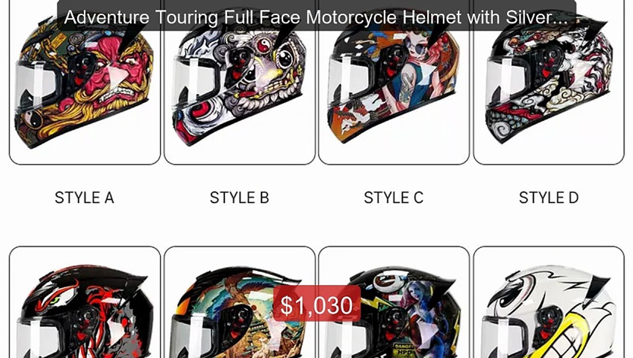 Adventure Touring Full Face Motorcycle Helmet with Silver Viso... -- Best Buy 2026 | Great Quality!