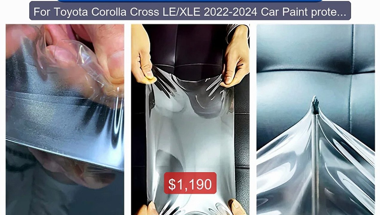For Toyota Corolla Cross LE/XLE 2022-2024 Car Paint protection film... -- Top Rated 2026 | Buy Now!