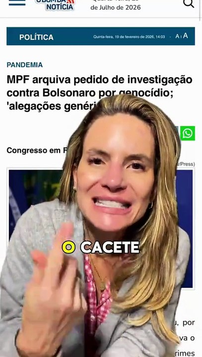 Ali Klemt publicou: “Bolsonaro genocida” foi o rótulo
