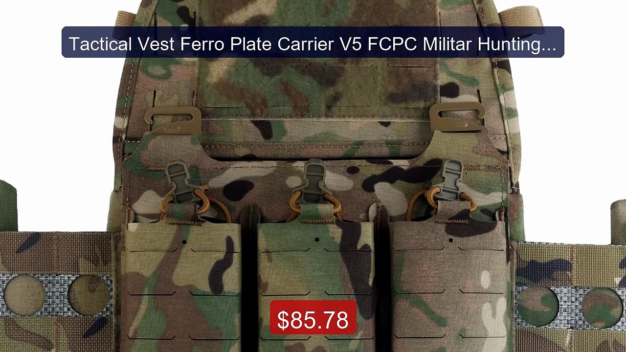 Tactical Vest Ferro Plate Carrier V5 FCPC Milit...