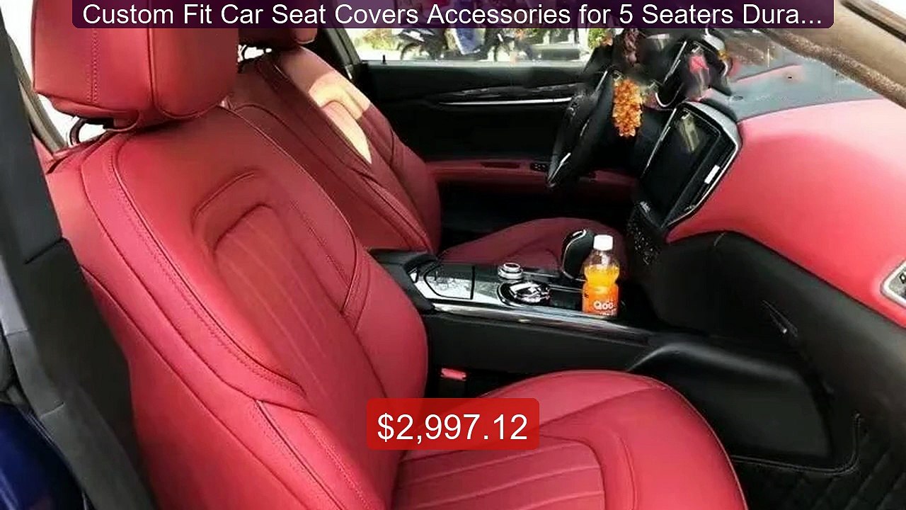 Custom Fit Car Seat Covers Accessories for 5 Seaters Durable Leathe... -- Top Rated 2026 | Buy Now!