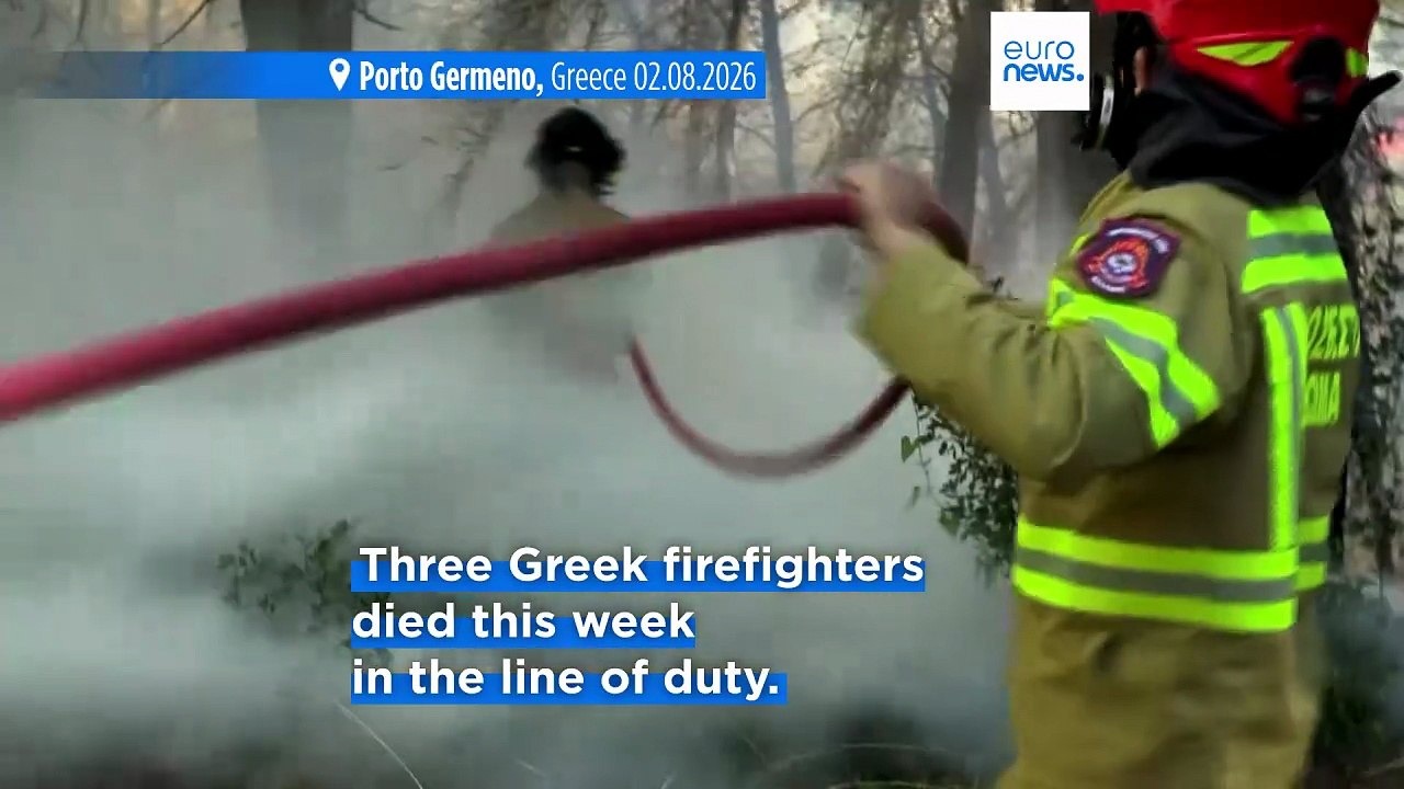 Europe's wildfires update: two helicopters collide while battling fire in Greece