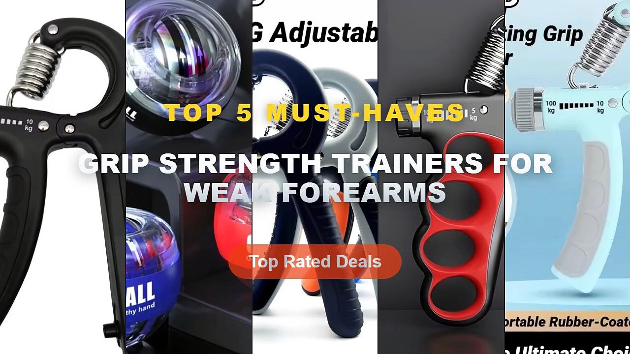 Amazing Grip Strength Trainers For Weak Forearms You Need To See - With Counter Wrist Forearm And Exerciser For Muscle B...