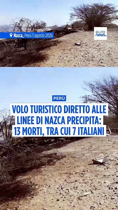 Aereo turistico precipita in Perù sopra le linee di Nazca: morti sette italiani
