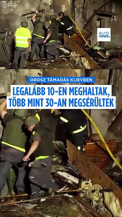 Orosz ballisztikus rakétacsapások Kijevben: 10 halott, több mint 30 sérült