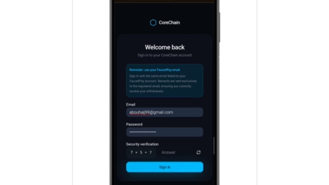 منصة تعدين مجاني Core Chain | اثبات سحب ٢ سنت ع...