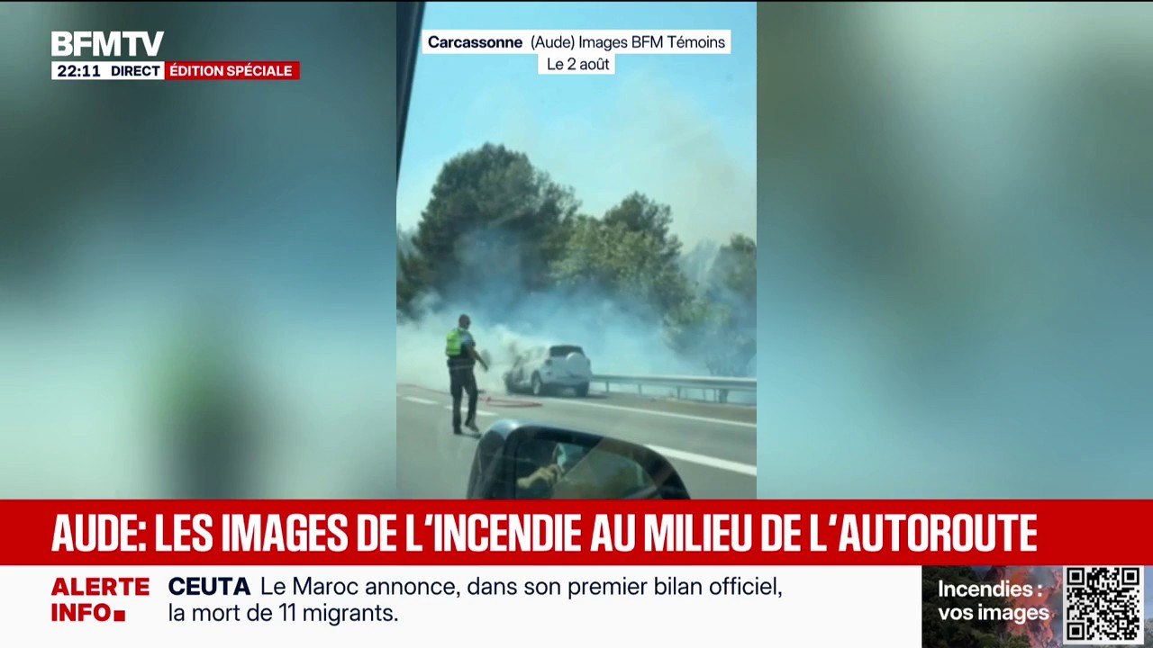 Incendie dans l'Aude: les images de l'incendie...