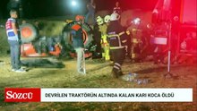 Devrilen traktörün altında kalan karı-koca, yaşamını yitirdi