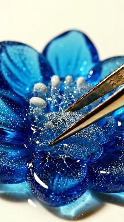 Frozen Jelly Flower Petal Breaking ASMR | Satisfying Crystal Jelly Cracks