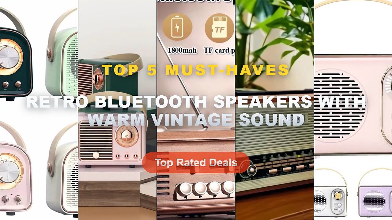 Ultimate Guide to the Best Retro Bluetooth Speakers With Warm Vintage Sound - Retro Bluetooth Portable Speaker Small Wir...