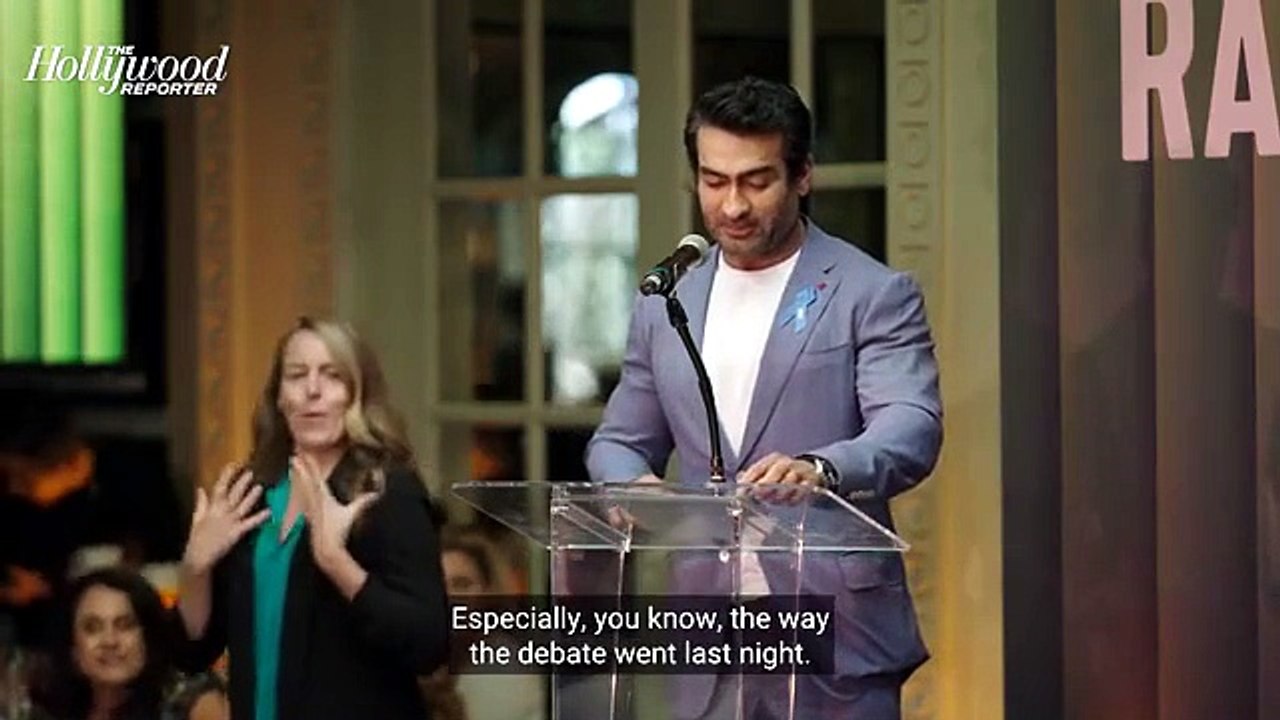 Kumail Nanjiani Delivers Keynote Speech at THR'...
