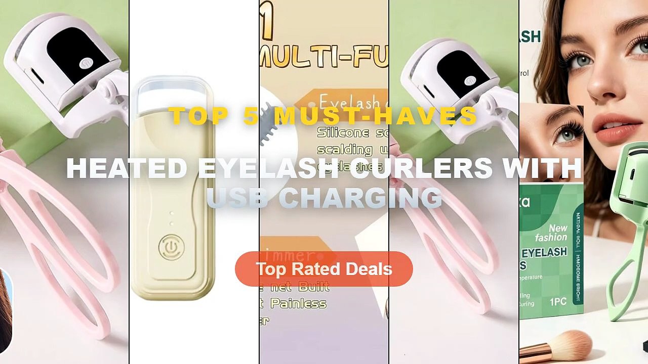 Amazing Heated Eyelash Curlers With USB Charging You Need To See - Electric Eyelash Curler,Rechargeable Heated Lash Curl...