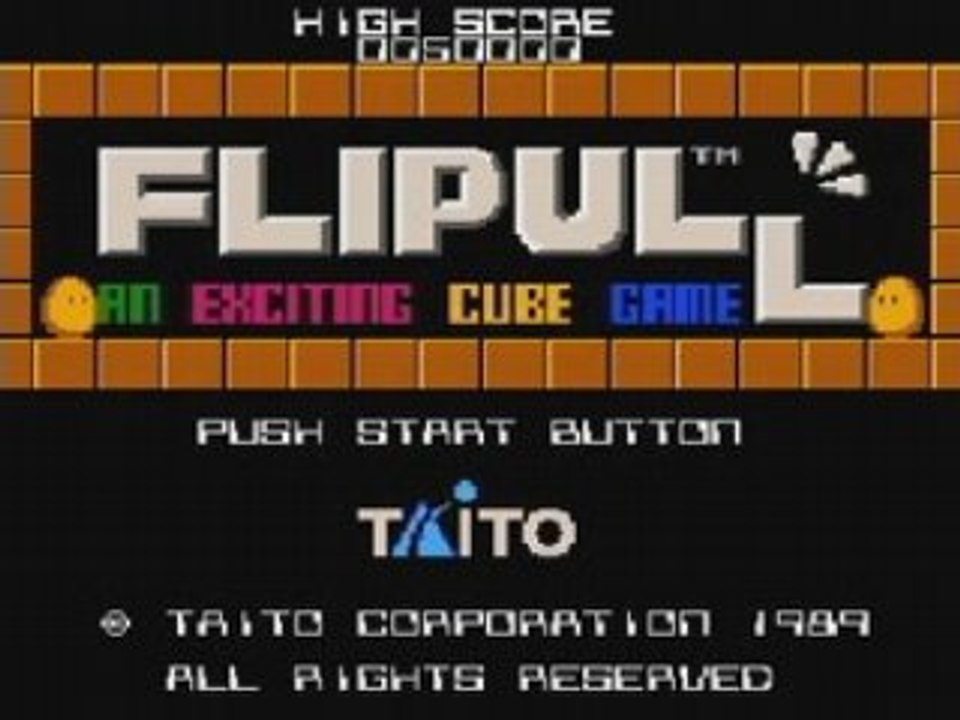 Flipull - An Exciting Cube Game (NES)