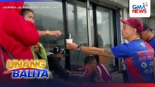 Mga pasaherong stranded sa pantalan sa Catanduanes dahil sa Bagyong #LuisPH, hinatiran ng pagkain | Unang Balita