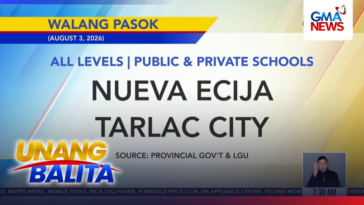 Wala na ring pasok sa iba pang lugar sa Central Luzon | Unang Balita