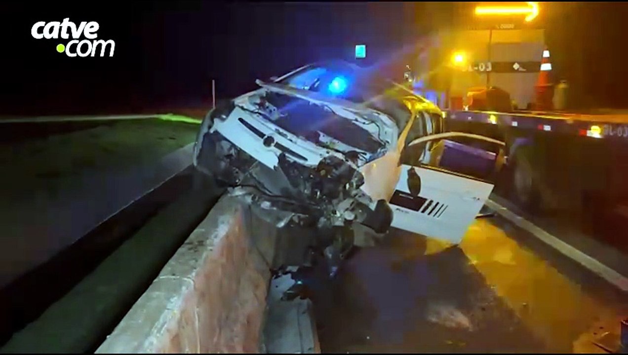 Mulher capota carro na BR 163 com criança a bordo