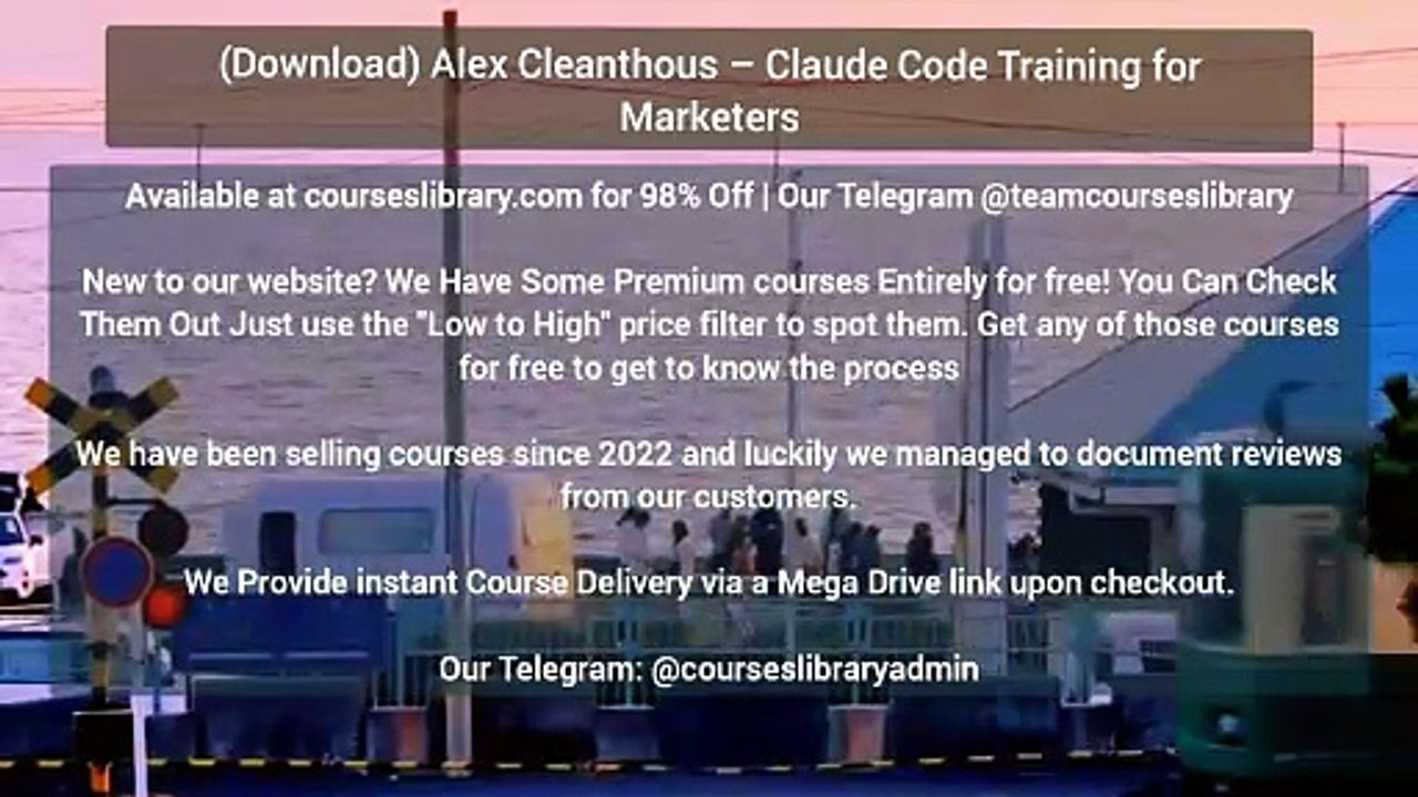 Alex Cleanthous – Claude Code Training for Marketers