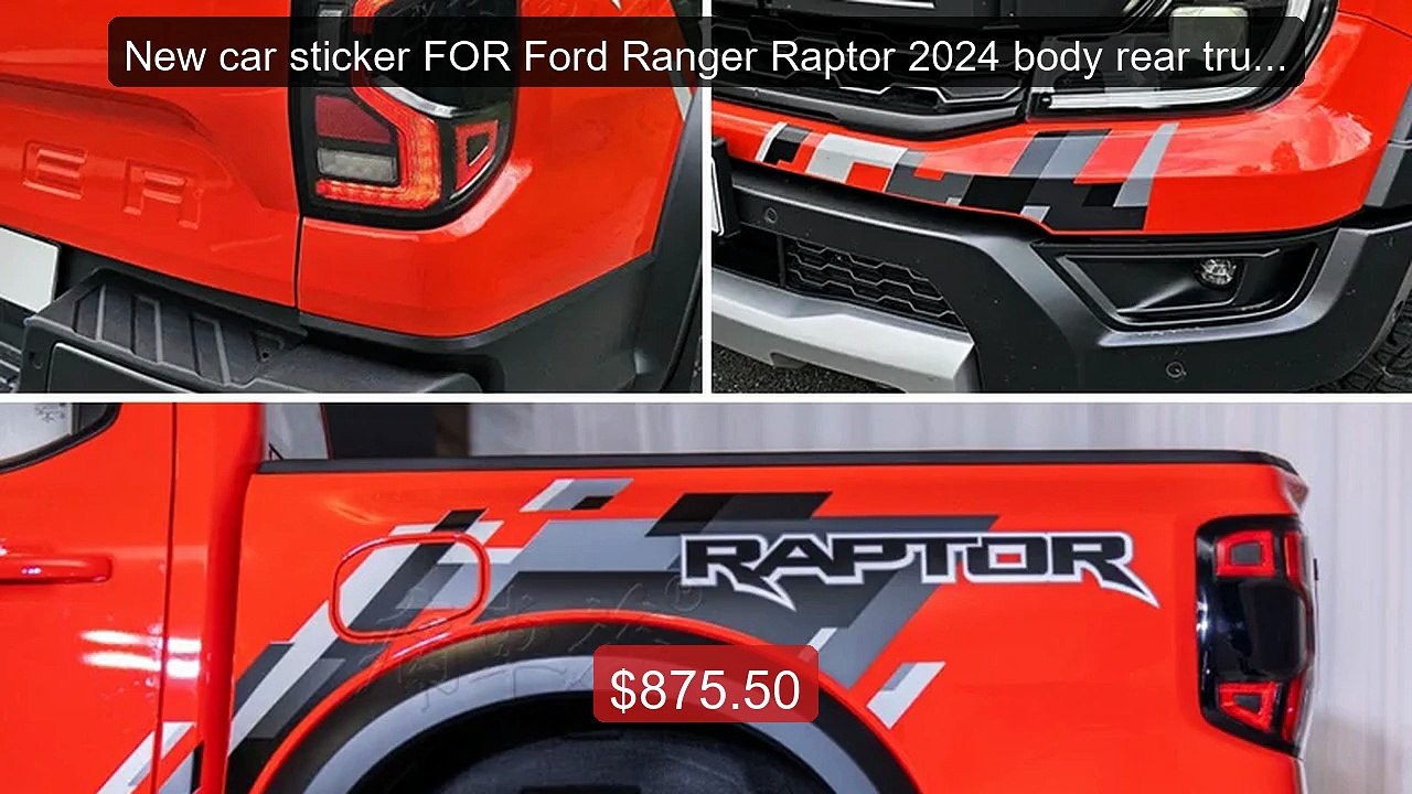 New car sticker FOR Ford Ranger Raptor 2024 body rear trunk... -- Top Pick 2026 | Unbeatable Price!