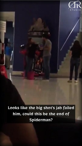 Looks like the big shot's jab failed him, could this be the end of Spiderman? #Spiderman