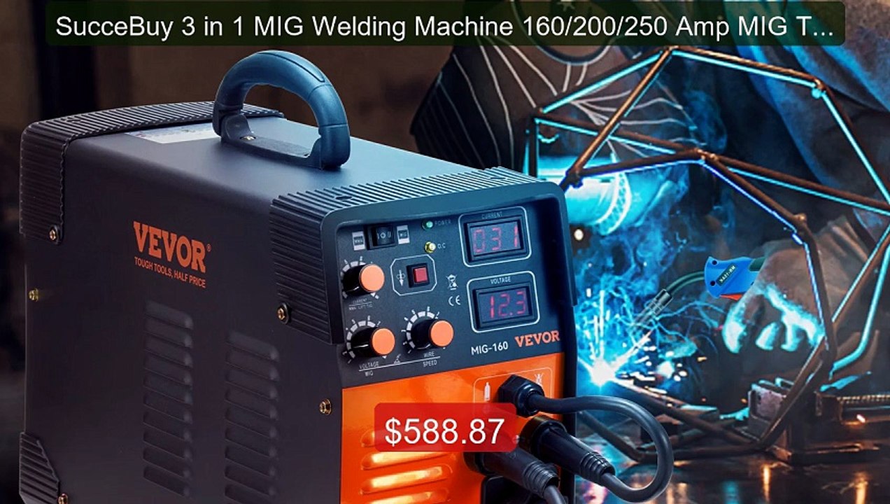 SucceBuy 3 in 1 MIG Welding Machine 160/200/250 Amp MIG TIG Arc Wel... -- Top Rated 2026 | Buy Now!