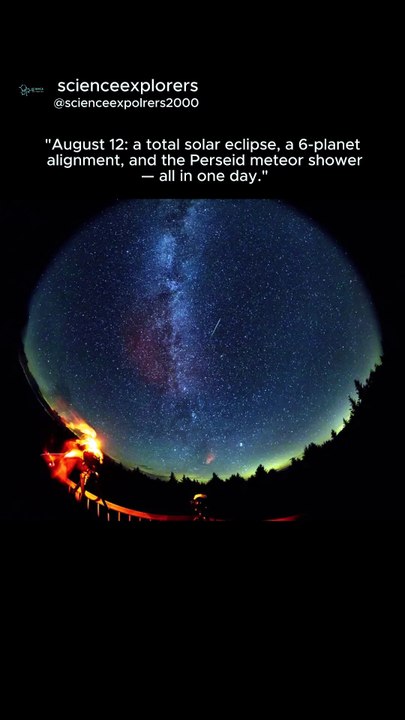 "On August 12, the Sky Does Something It Won't Do Again For Years 🌘"#space #facts #nasa