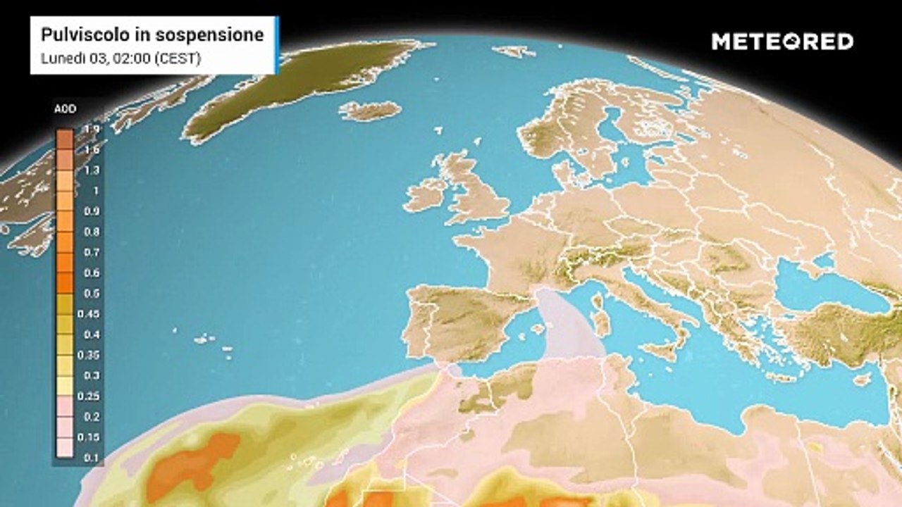 Non solo caldo, torna a farci visita la sabbia