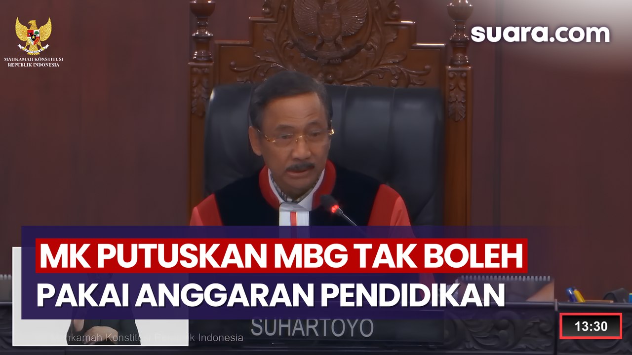 MK Putuskan MBG Tak Boleh Pakai Anggaran Pendidikan Dalam APBN