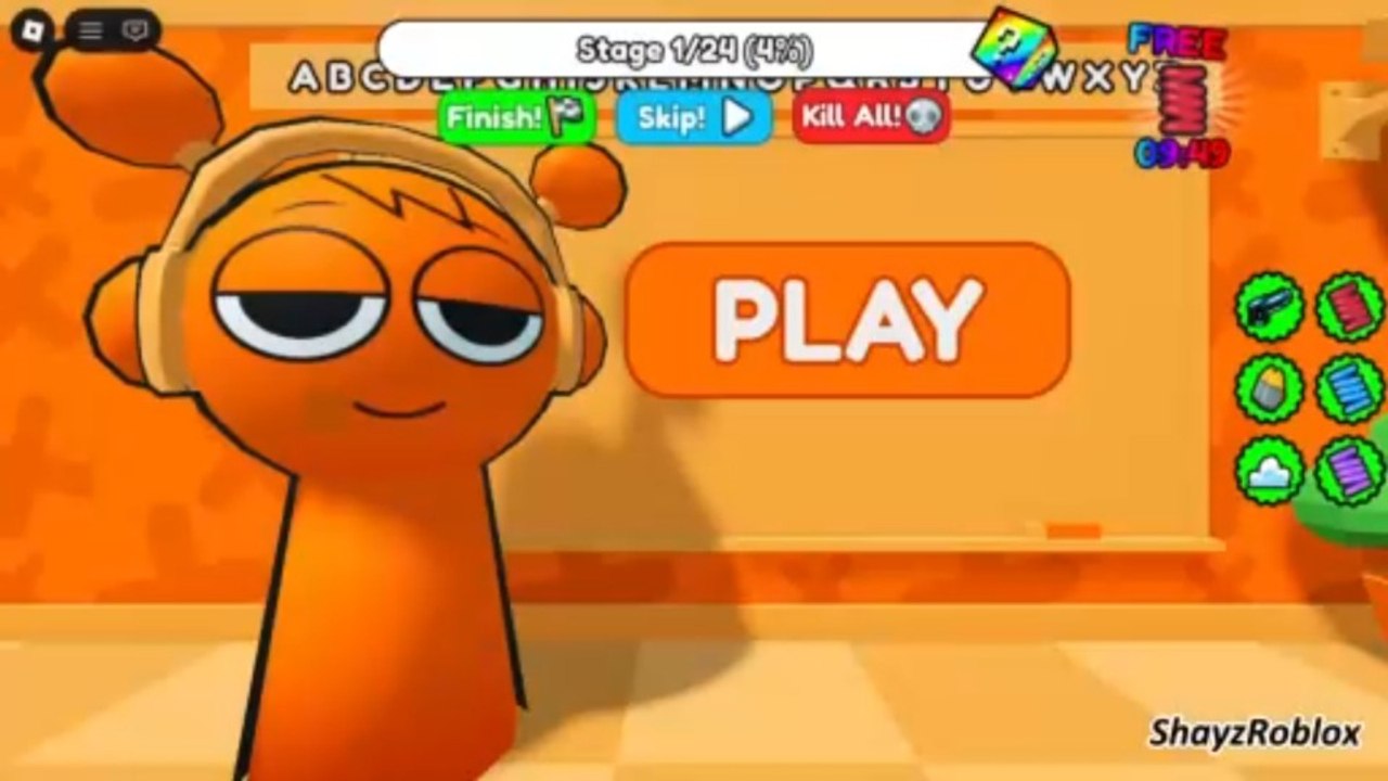 ORANGE SPLANKI'S SCHOOL RUN! (Obby) Roblox Gameplay