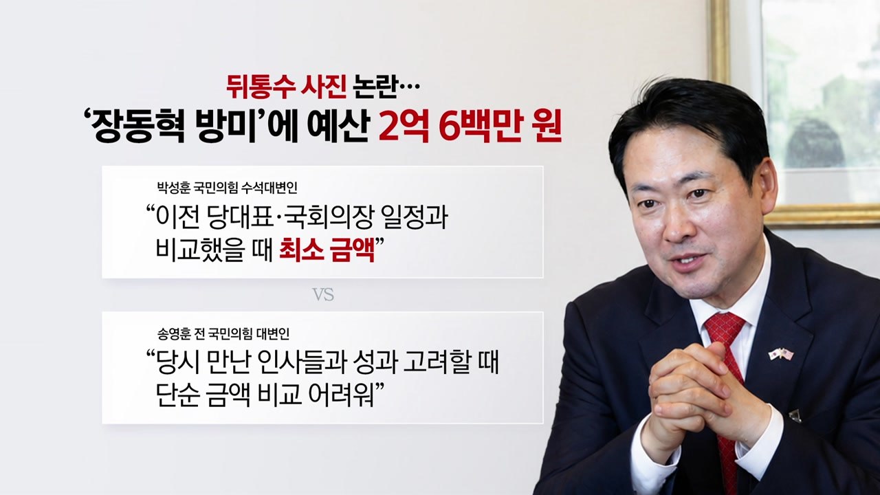 '뒤통수 사진' 논란 방미 일정에 2억 6백만 원? [앵커리포트] / YTN