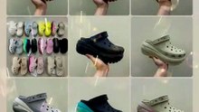 pb167- sục Crocs mega crush bóng, đế cao 8cm