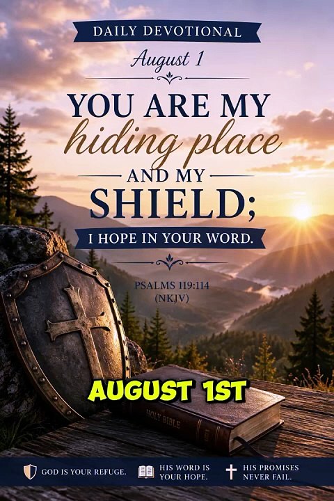 🌅🙏 Powerful Good Morning Prayer | God Is My Refuge and Shield | Psalm 119:114 ❤️