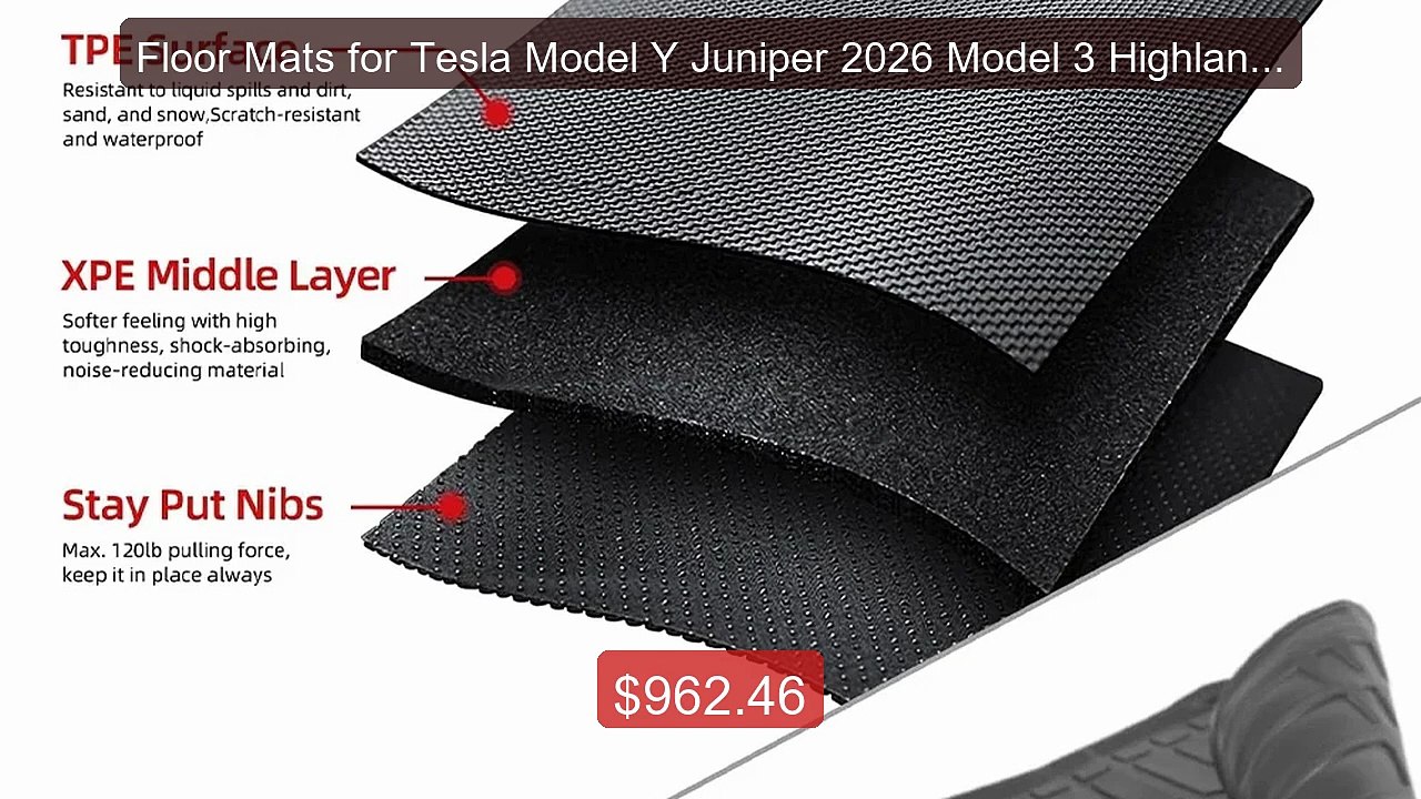 Floor Mats for Tesla Model Y Juniper 2026 Model 3 Highland All Wea... -- Best Deal 2026 | Shop Now!