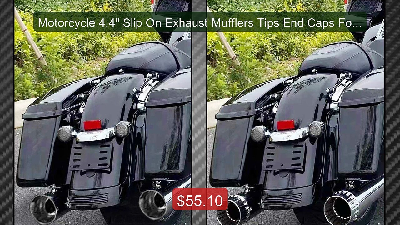 Motorcycle 4.4" Slip On Exhaust Mufflers Tips End Caps For ... -- Top Pick 2026 | Unbeatable Price!