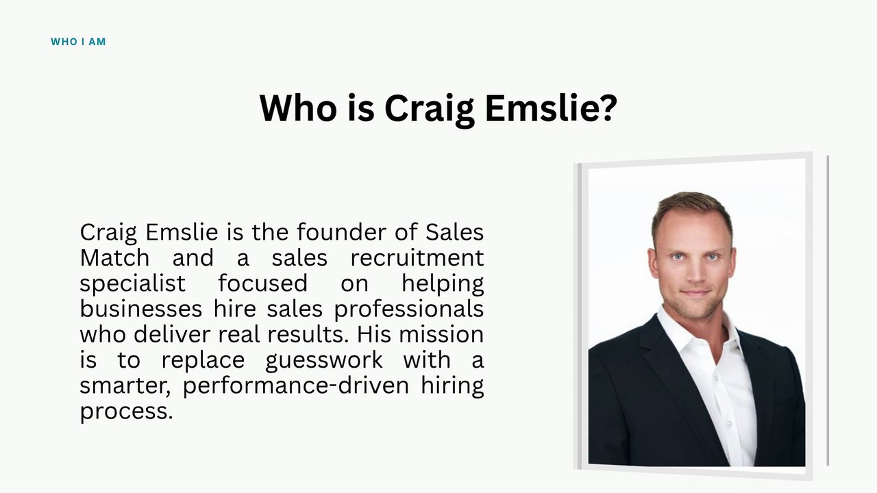 Why Businesses Trust Craig Emslie for Sales Recruitment Success
