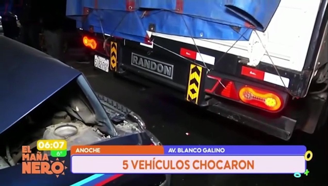 COLISIÓN MÚLTIPLE EN COCHABAMBA