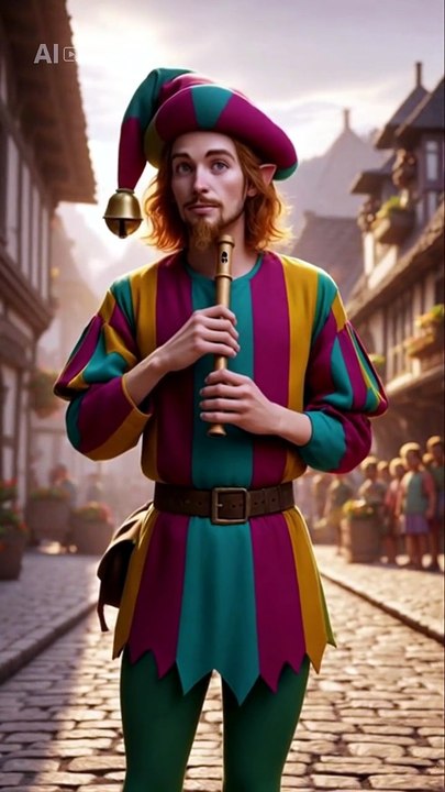 A character from German folklore - flautista de Hamelin