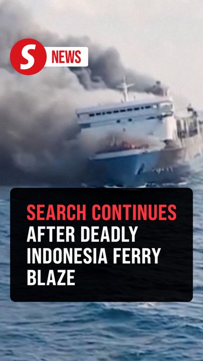 Rescuers search for 28 missing after ferry catches fire in Indonesia's Madura island