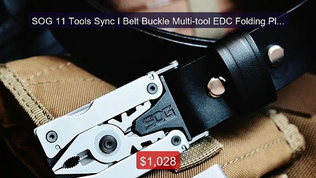 SOG 11 Tools Sync I Belt Buckle Multi-tool EDC Folding Pliers ... -- Hot Deal 2026 | Limited Offer!