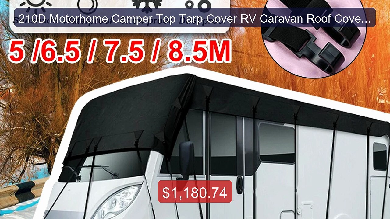 210D Motorhome Camper Top Tarp Cover RV Caravan Roof Cover Can... -- Best Buy 2026 | Great Quality!