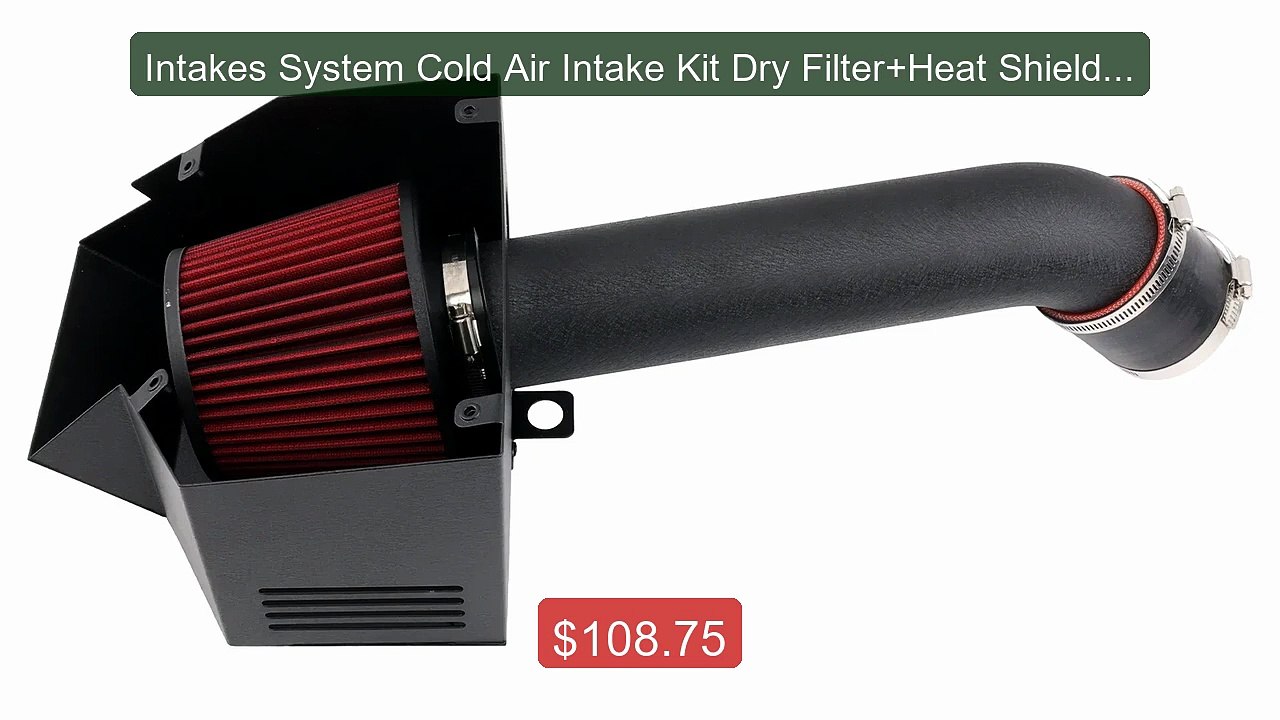 Intakes System Cold Air Intake Kit Dry Filter+H...