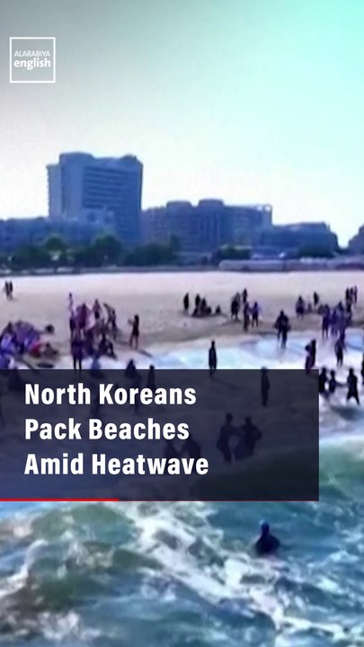 North Koreans Pack Beaches Amid Heatwave