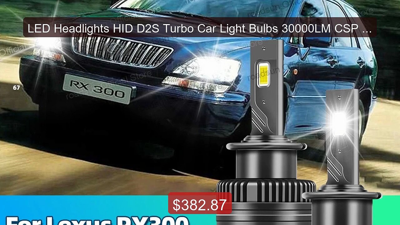 LED Headlights HID D2S Turbo Car Light Bulbs 30...