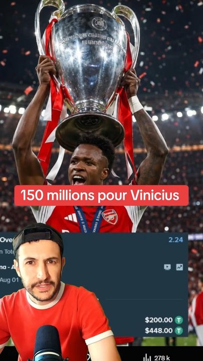 🔴 Arsenal va offrir 150 millions au Real pour Vinicius #realmadrid #arsenal #vinicius