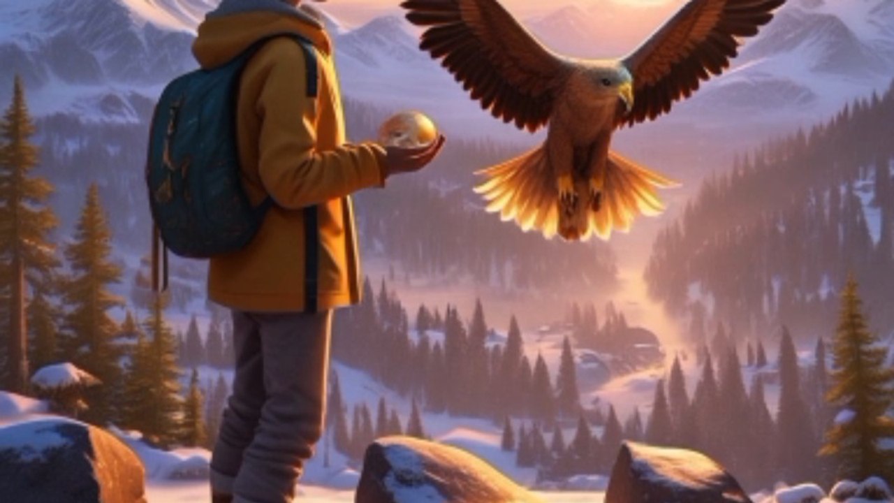 The Sky Eagle | Hindi Urdu AI Cartoon Adventure Story