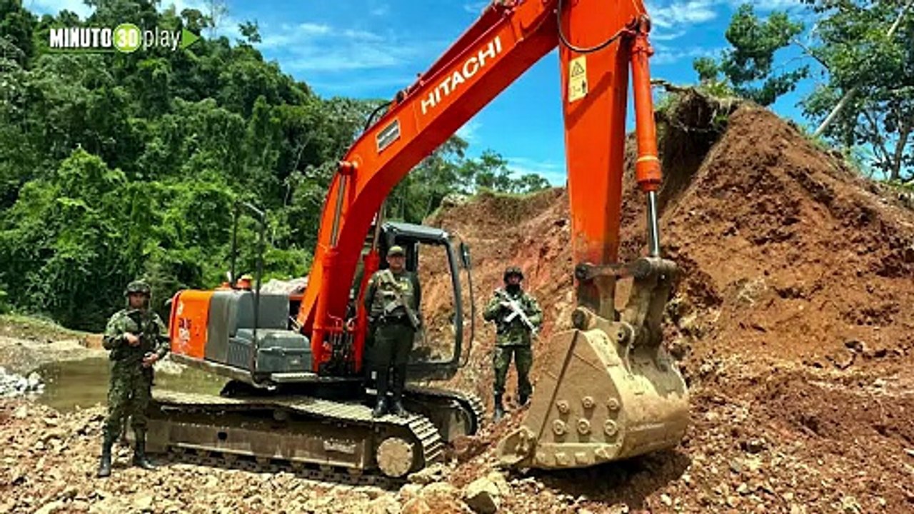 ¡Golpe a la minería ilegal en Antioquia! Intervienen 15 minas y capturan a cuatro personas