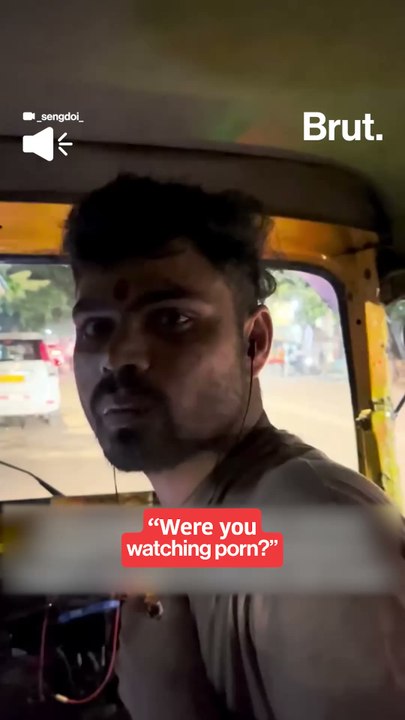 Auto driver watches adult videos