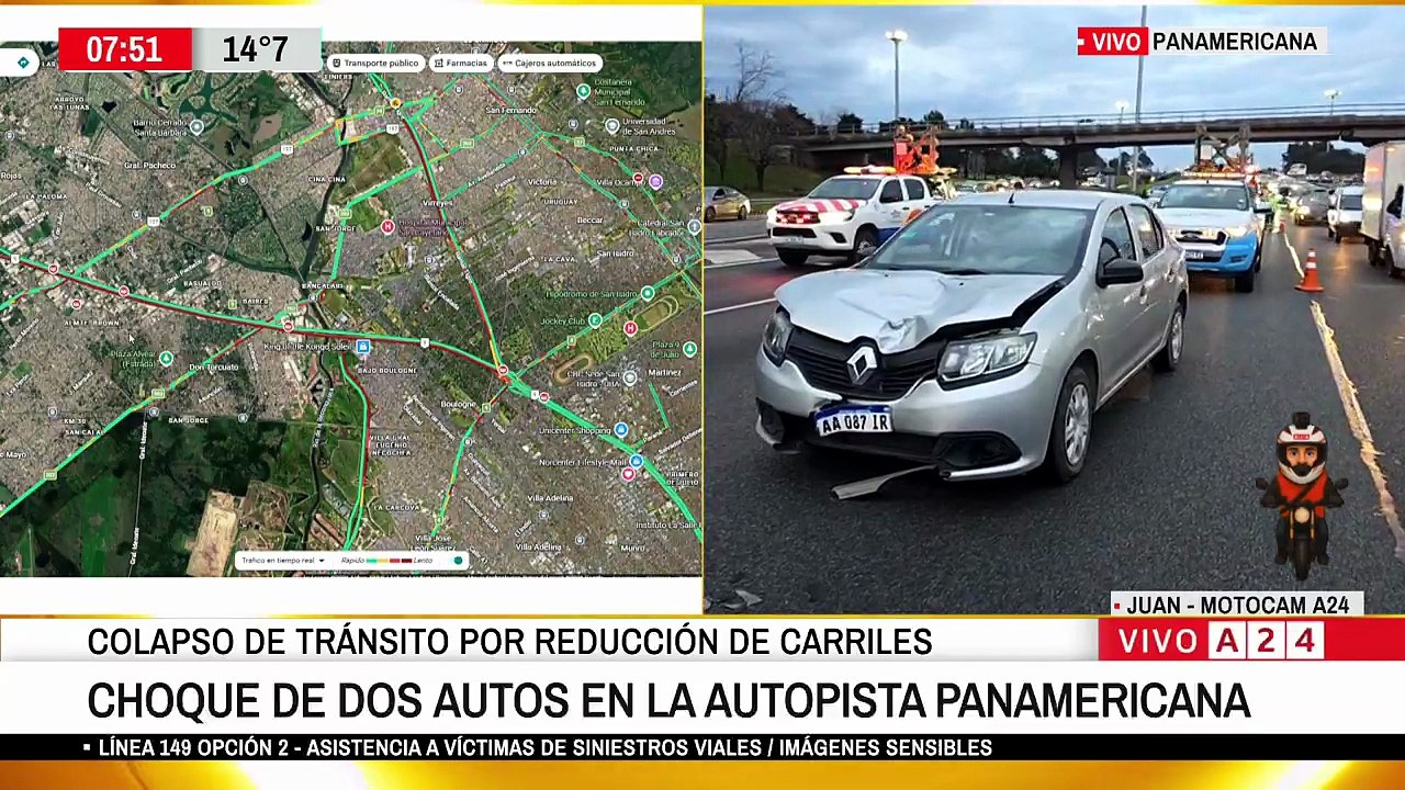 Caos en Panamericana: intentó cruzar a pie y desató una tragedia